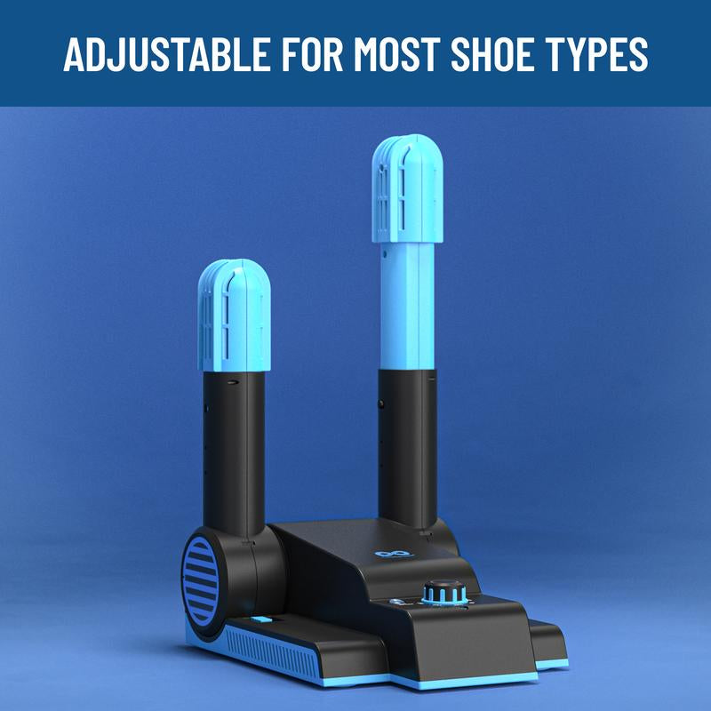 Foldable & Compact Boot Dryer & Boot Warmer with Timer, Fast 2-Hour Drying, Quiet Operation, Heavy-Duty Shoe Dryer, 2-Tube Design Fanless Quiet