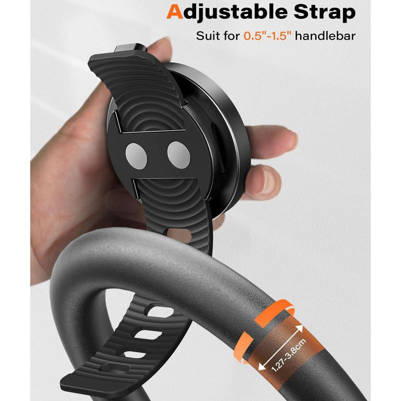 Gym Fitness Cellphone Mount for Magsafe - 360 Degree Adjustable with Adjustable Strap, Compatible with Gym Equipment, Stroller, Shopping Cart, Exercise Bikes Smartphone Stand, Accessories, Gifts for Fitness