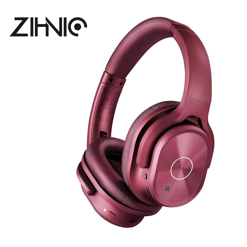 ZIHNIC PN9 Active Noise Cancellation Headphones,Wireless on Ear Bluetooth Headset, ,Foldable Earphones with Bulit-In Mic over Ear,12 Months Warranty,Multi-Color Optional Audio Earbud Electronic Folding Noise Cancelling