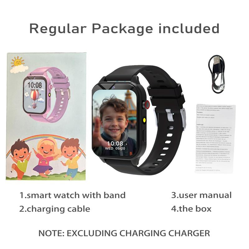Kids Smart Watch with Camera, Album, Video Recorder, 18 Games, Calculator, Calendar, LED Light, Silicone Strap, Perfect Holiday Gift