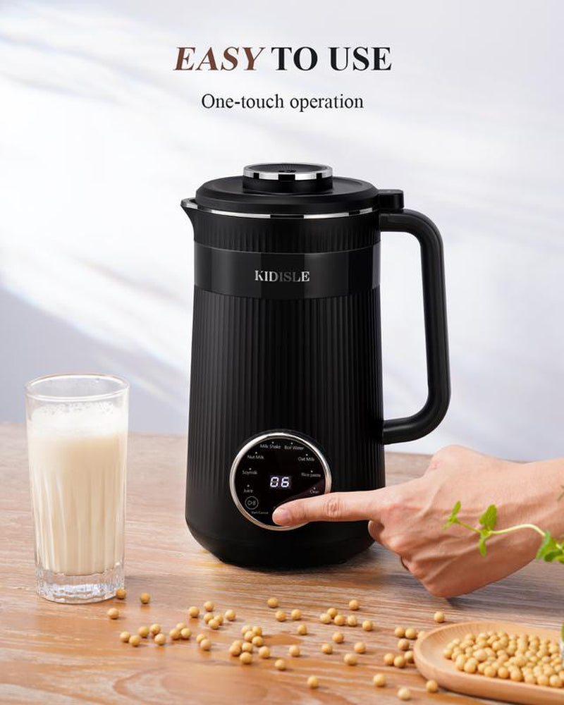 KIDISLE 8 in 1 Nut Milk Maker Machine, Electric Bean Nut Milk Machine Oatmilk Maker Almond Maker, Homemade Plant Based Milks and Non Dairy Beverages, 32Oz Juice Machine with Delay Start/Keep Warm/Boil Water Kitchen Companion Juicer Machine