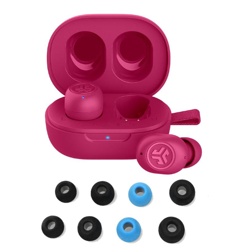 Jlab Jbuds Mini True Wireless Earbuds & Cloud Foam Earbud Tips, Charging Case, Sweat Proof, Be Aware Safety Mode, Custom Eq/Controls, Android / Iphone