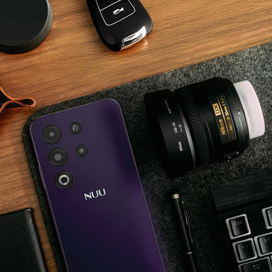 NUU N30 Cell Phone Unlocked for T-Mobile 12Gb(6Gb+Extended 6GB)/128GB, Microsd (Up to 128Gb),Teen Phone, Dual SIM 4G, Octa-Core 6.7" 90Hz HD+, Any Parental APP, Android Phones, Purple, 1 Year US Warranty