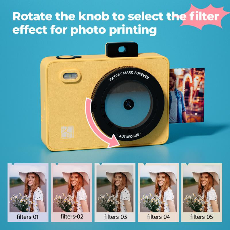 Z5 Instant Camera – All-In-One Mini Portable Color Printer for Phones, Ideal for Home Use & Travel