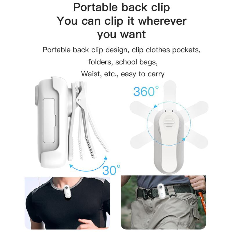 FHD 4K Mini Body Camera, Wearableaction Body Cam, Portable Thumb Size Hands Freerecording Body Worn Camera for Pet Walkingwork, Travel