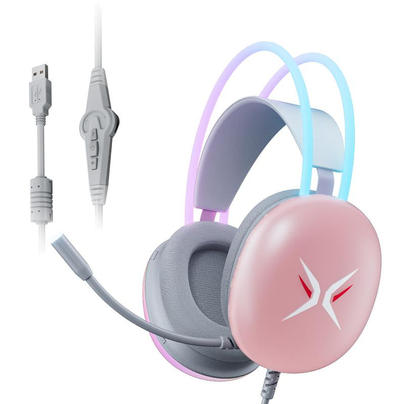 TAGRY TRONICX G7 Wired PC Gaming Headset with 50Mm Driver, ENC Microphone, USB Headset with 7.1 Surround Sound, Control Box for Pc/Ps5/Ps4/Switch Dock