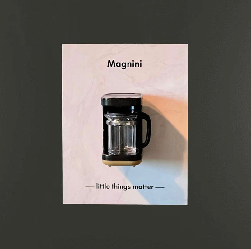Set of 2 Mini Coffee Machine Fridge Magnet | Black & White Retro Coffee Maker Refrigerator Magnets | Plastic Kitchen Decor Gift for Coffee Lovers” Decoration Lightweight