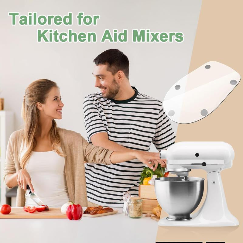 Mixer Slider Mat for Kitchenaid 4.5-5 QT Stand Mixer, Acrylic Convenient Sliding Tray Appliance Sliders for Kitchen Appliances Kitchen Aid Mixers Accessories, Transparent