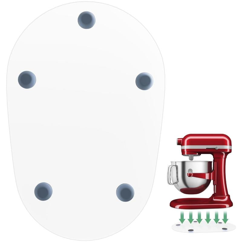 Mixer Slider Mat for Kitchenaid 4.5-5 QT Stand Mixer, Acrylic Convenient Sliding Tray Appliance Sliders for Kitchen Appliances Kitchen Aid Mixers Accessories, Transparent