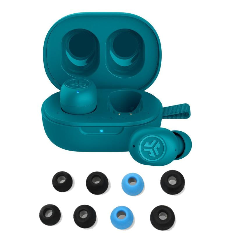 Jlab Jbuds Mini True Wireless Earbuds & Cloud Foam Earbud Tips, Charging Case, Sweat Proof, Be Aware Safety Mode, Custom Eq/Controls, Android / Iphone