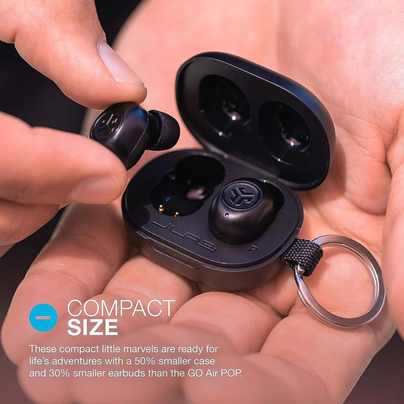 Jlab Jbuds Mini True Wireless Earbuds & Cloud Foam Earbud Tips, Charging Case, Sweat Proof, Be Aware Safety Mode, Custom Eq/Controls, Android / Iphone
