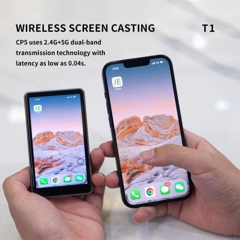 Vlog Selfie Monitor Screen Only for Iphone & Sa.Msung, with Magnetic Phone Holder Clip Mount, Using Phone Rear Camera for Selfie Vlog Live Stream (Iphone Supporting 1080P Wifi Recording, 4K 30Fps for Wired Recording)
