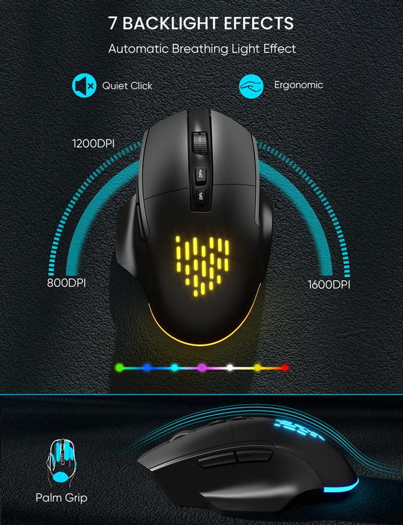 SABLUTE MA22 Pro Ergonomic Wave Keyboard & RGB Mouse Combo! (Non Bluetooth) Leather Wrist Rest, Phone Holder—Game-Changing Setup!