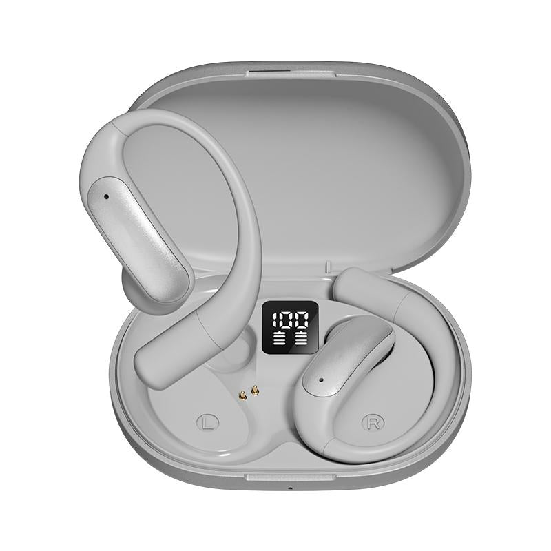 Waterproof and Sweatproof Clip-On Headphones, Bluetooth 5.4 Wireless Headphones, Dual-Use for Music and Calls, Built-In Microphone, Travel Backup, Holiday Gift Audio Silicone Noise Cancellation Charging