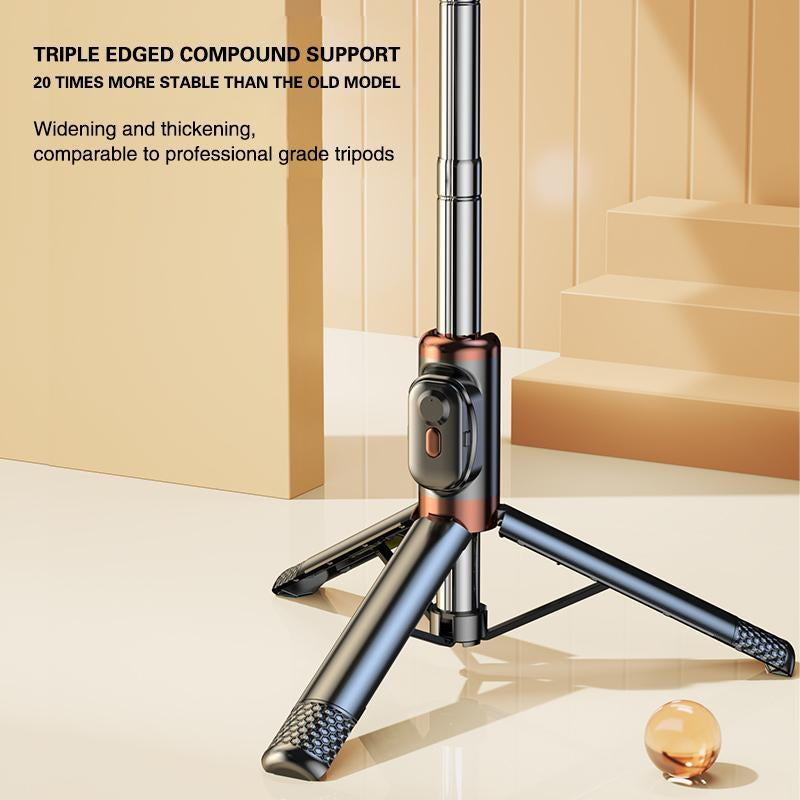 Selfie Stick Tripod , 45" Selfie Sticks with Wireless Remote, Portable Phone Tripod Compatible with 4''-7'' Iphone/Android Smartphones Selfie Stick for Travel Video Record Vlog,Tiktok Accessories Mobile Cellphone