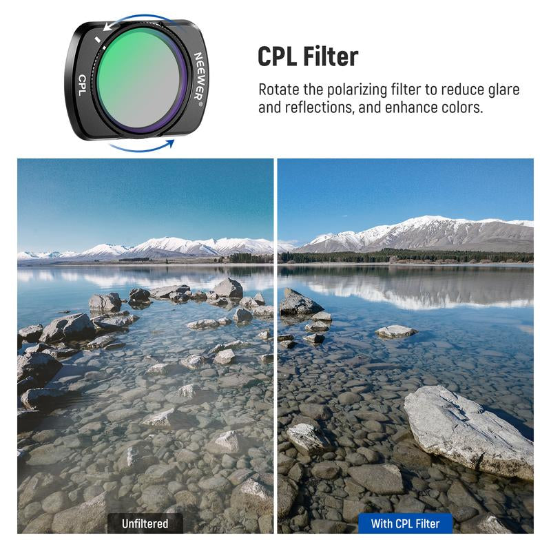 NEEWER FL-P5 4 Pack Magnetic ND Filter Kit for DJI OSMO Pocket 3