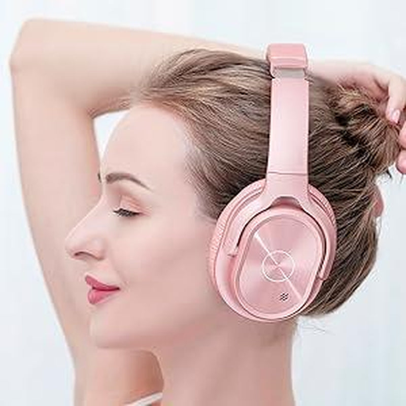 ZIHNIC PN9 Active Noise Cancellation Headphones,Wireless on Ear Bluetooth Headset, ,Foldable Earphones with Bulit-In Mic over Ear,12 Months Warranty,Multi-Color Optional Audio Earbud Electronic Folding Noise Cancelling