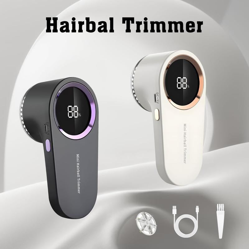Portable Fabric & Lint Shaver, Smart Digital LED Display, for Removing Lint from Sweaters, Blankets, Sofas, with One Replaceable Blade