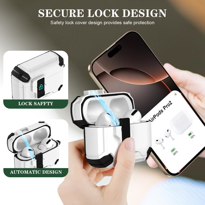 Wireless Magnetic Charging Earphone Case with Holder for Airpods Pro,Airpods Pro 2,Airpods 4,Airpods 1/2 ,Earphone Protective Cover,Earphone Accessories Compatible Witrh Airpods, Earbuds Case