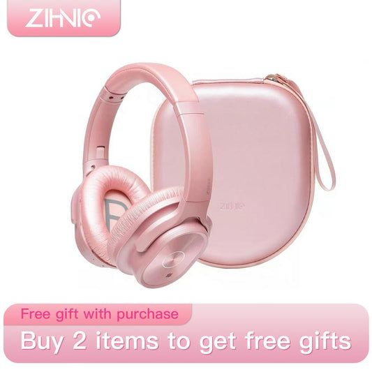 ZIHNIC PN9 Active Noise Cancellation Headphones,Wireless on Ear Bluetooth Headset, ,Foldable Earphones with Bulit-In Mic over Ear,12 Months Warranty,Multi-Color Optional Audio Earbud Electronic Folding Noise Cancelling