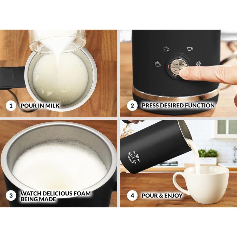 Automatic 4-In-1 Milk Frother Electric Heater