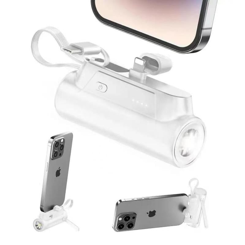 Portable Charger, Power Bank, 5800Mah Small Portable Phone Charger 5V3.1A(Black and White)