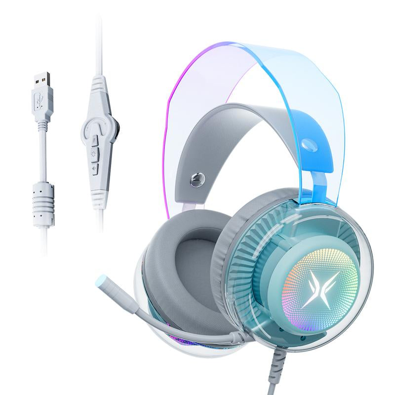 TAGRY TRONICX G7 Wired PC Gaming Headset with 50Mm Driver, ENC Microphone, USB Headset with 7.1 Surround Sound, Control Box for Pc/Ps5/Ps4/Switch Dock
