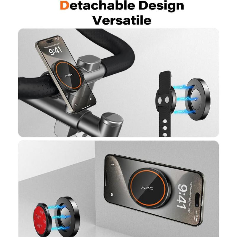 Gym Fitness Cellphone Mount for Magsafe - 360 Degree Adjustable with Adjustable Strap, Compatible with Gym Equipment, Stroller, Shopping Cart, Exercise Bikes Smartphone Stand, Accessories, Gifts for Fitness