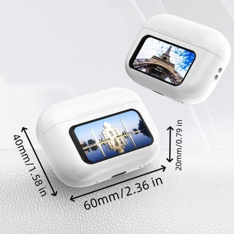Wireless Earphone, In-Ear Design TWS Earbuds with Full Color Display, Noise Cancelling Bluetooth-Compatible Multifunctional Earbuds for Iphone Android, True Wireless Earbuds