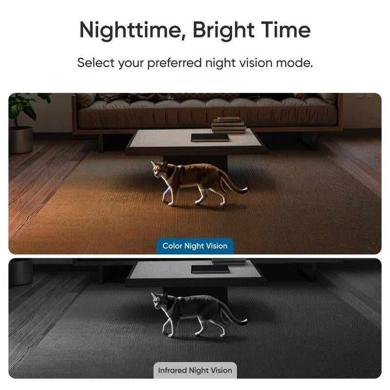 【Upgrade C220】Eufy Indoor Cam E30, Latest Generation, 4K UHD Security Camera, 360 Pan-Tilt, Color Night Vision, AI Detection for Human/Pet/Audio/Crying, Human/Pet Auto Tracking, Works with Homekit