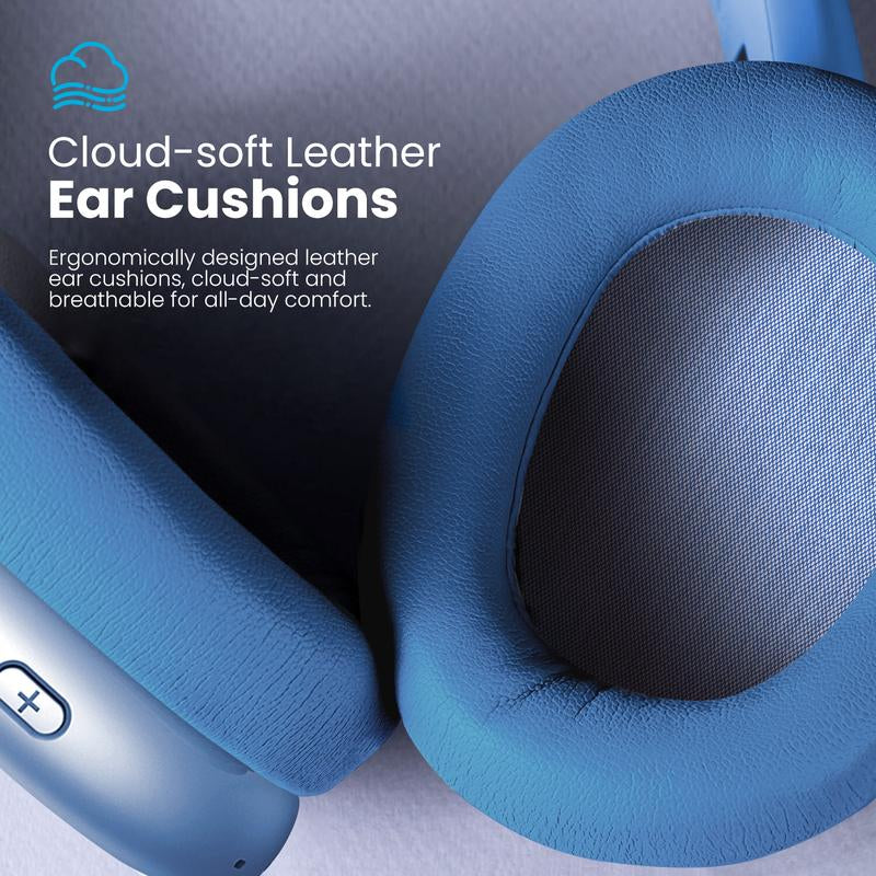Y01 Over-Ear Bluetooth 5.3 Headphones, 48H Playtime, Noise Reduction, Hi-Res Sound, Foldable Design, with Mic for Ios/Android/Pc