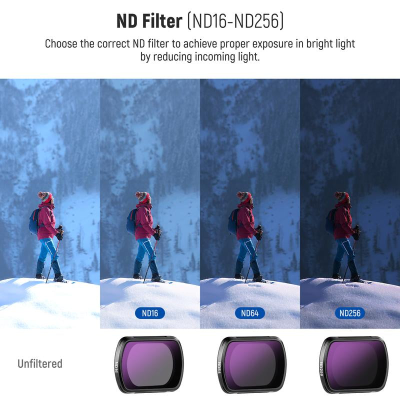 NEEWER FL-P5 4 Pack Magnetic ND Filter Kit for DJI OSMO Pocket 3