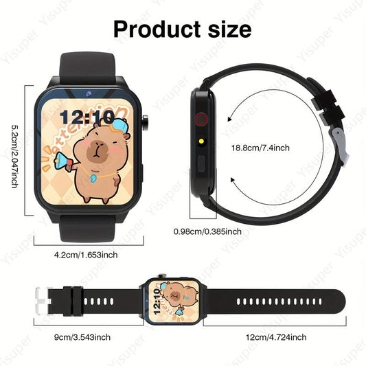 Kids Smart Watch with Camera, Album, Video Recorder, 18 Games, Calculator, Calendar, LED Light, Silicone Strap, Perfect Holiday Gift