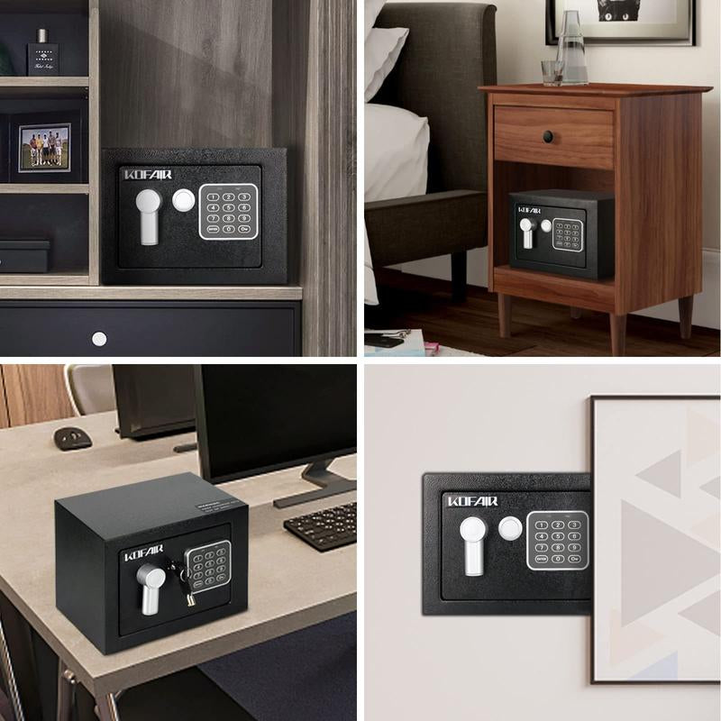 KOFAIR Safe Box for Home Safe with Fireproof Bag, Money Saving Safe, Safe Storage Cabinet,Smell Proof Container Wall & Floor Safes Smart