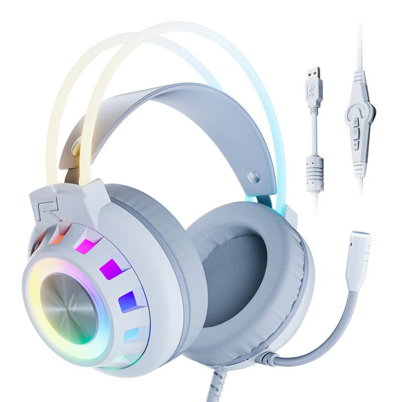 TAGRY TRONICX G7 Wired PC Gaming Headset with 50Mm Driver, ENC Microphone, USB Headset with 7.1 Surround Sound, Control Box for Pc/Ps5/Ps4/Switch Dock