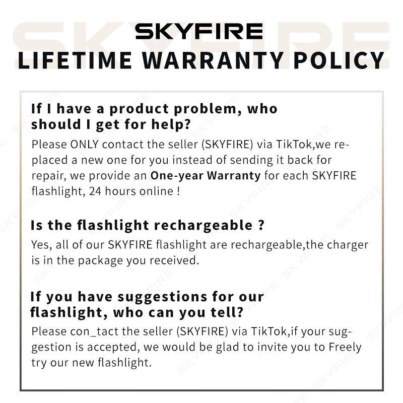 SKYFIRE 699 New Year'S Custom Safe Ignition Flashlight Gift Box for Relatives and Friends the Best Gift for the New Year #Springtok