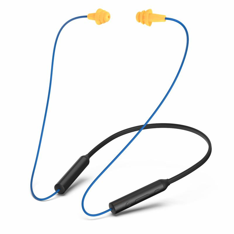 MIPEACE MI08 Bluetooth Work Earplugs–29Db Noise Cancelling Wireless Earbuds with Mic & Button Control, Hidden In-Ear Headphones That Look like Earplugs, 19+H Battery Life for Mowing, Construction, Workshop, Jobsite