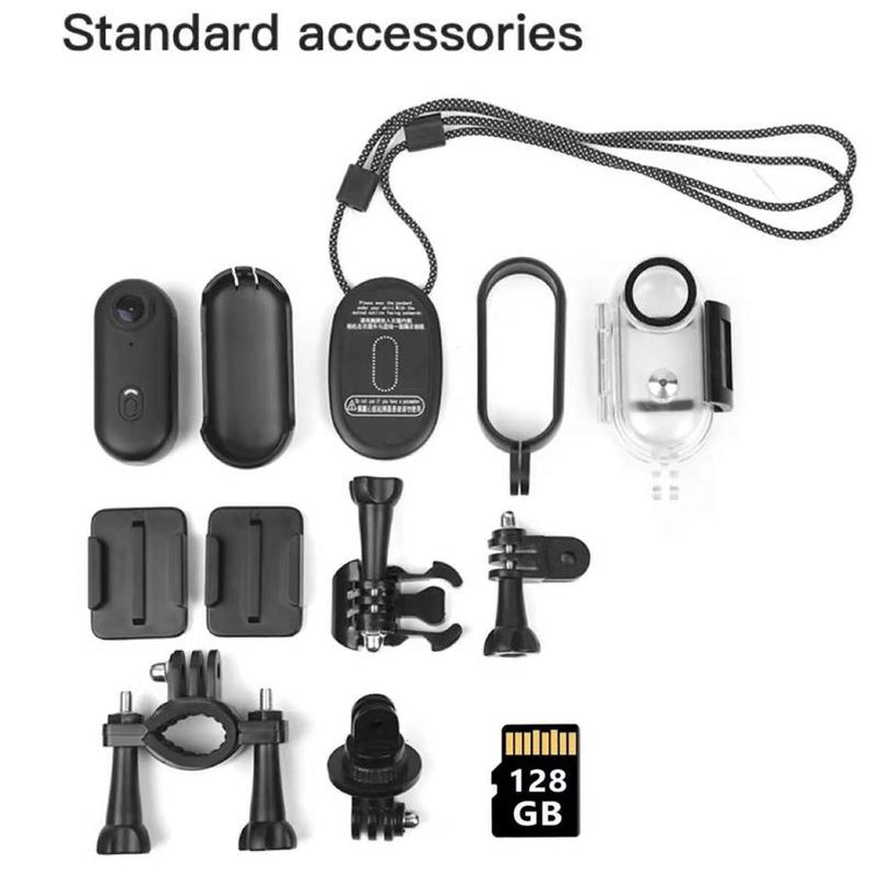 FHD 4K Mini Body Camera, Wearableaction Body Cam, Portable Thumb Size Hands Freerecording Body Worn Camera for Pet Walkingwork, Travel