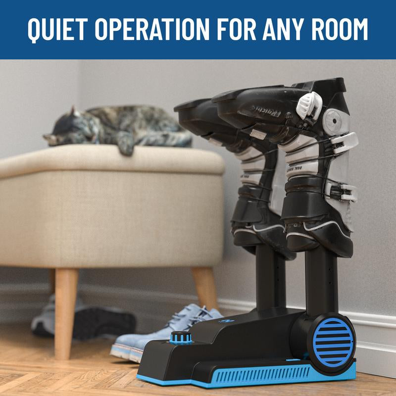 Foldable & Compact Boot Dryer & Boot Warmer with Timer, Fast 2-Hour Drying, Quiet Operation, Heavy-Duty Shoe Dryer, 2-Tube Design Fanless Quiet