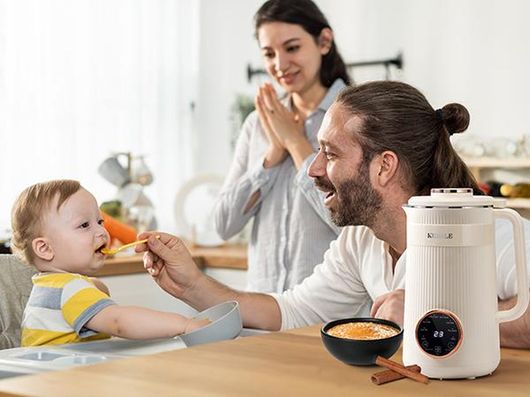 KIDISLE 8 in 1 Nut Milk Maker Machine, Electric Bean Nut Milk Machine Oatmilk Maker Almond Maker, Homemade Plant Based Milks and Non Dairy Beverages, 32Oz Juice Machine with Delay Start/Keep Warm/Boil Water Kitchen Companion Juicer Machine