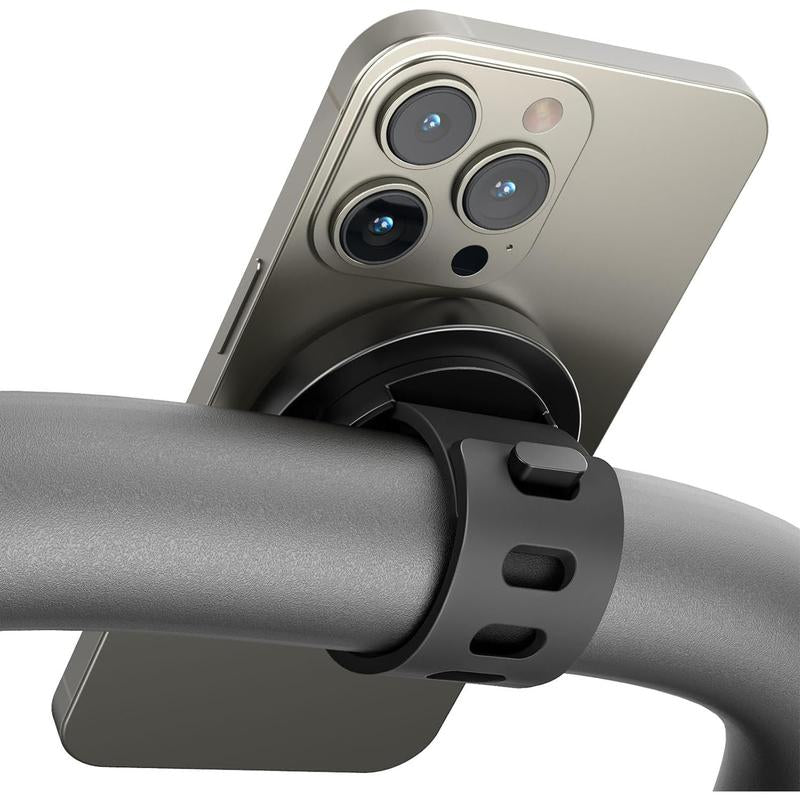 Gym Fitness Cellphone Mount for Magsafe - 360 Degree Adjustable with Adjustable Strap, Compatible with Gym Equipment, Stroller, Shopping Cart, Exercise Bikes Smartphone Stand, Accessories, Gifts for Fitness