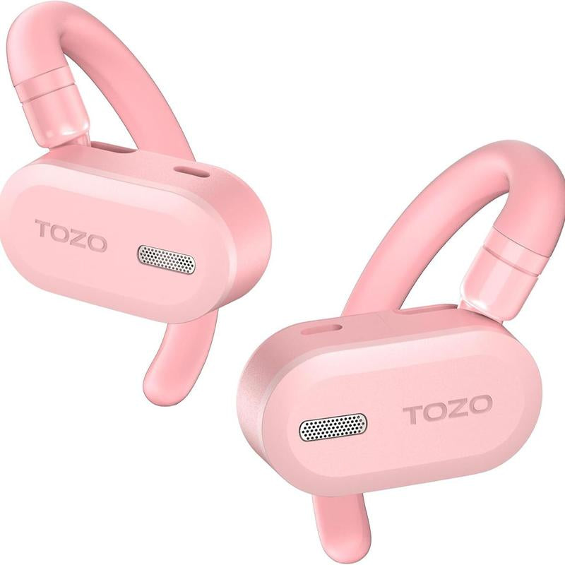 Tozo-Open Buds Lightweight True Open Ear Wireless Earbuds with Multi-Angle Adjustment Audio Earphones Sport Earbuds Headphones Electronic Headset Wireless Earphone App Control Open-Ear Headphone Fathersdaygift Black