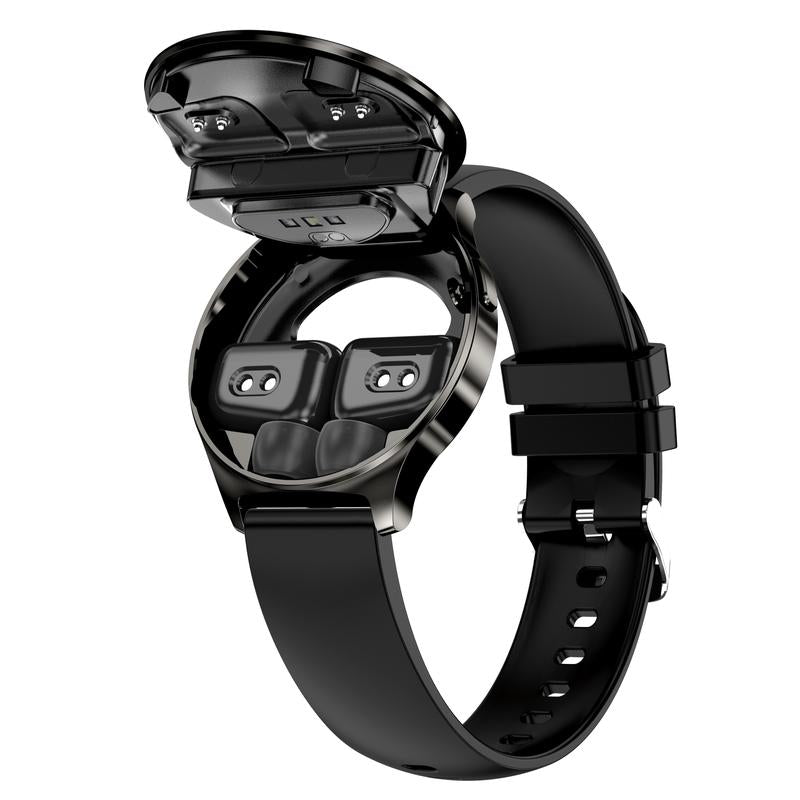 BLACK X11 2In1 Smartwatch with Earbuds, Fitness Tracker, TWS, NFC, Multi-Sport Mode, BT, Ios/Android, Stylish Wearable, Gift for Men/Women. Bluetooth