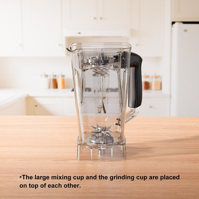 Prasky Professional Blender,Kitchen for Blender 68Oz BPA Free 2 Containers Countertop Blenders Ice Crushing&Max.2400Watts/1000Watts Blender and Grinder Combo 25000RPM , Smoothies/Juice/Nuts Butter/Food Processor/Kitchen Appliances /SMARTLIVING