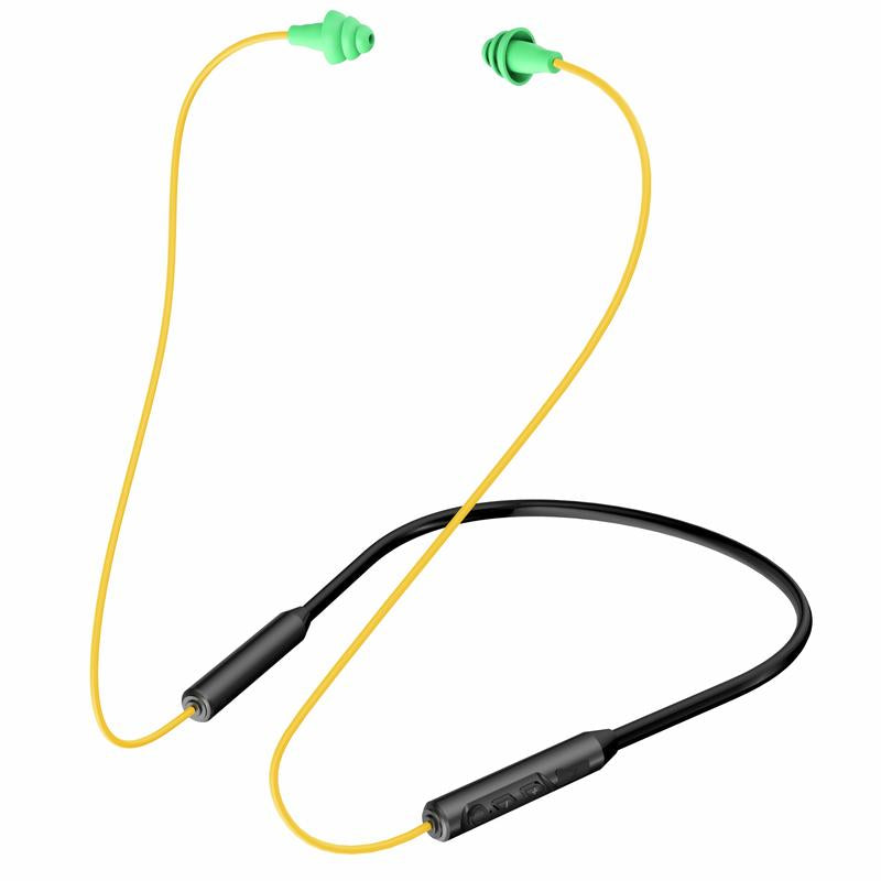 MIPEACE MI08 Bluetooth Work Earplugs–29Db Noise Cancelling Wireless Earbuds with Mic & Button Control, Hidden In-Ear Headphones That Look like Earplugs, 19+H Battery Life for Mowing, Construction, Workshop, Jobsite