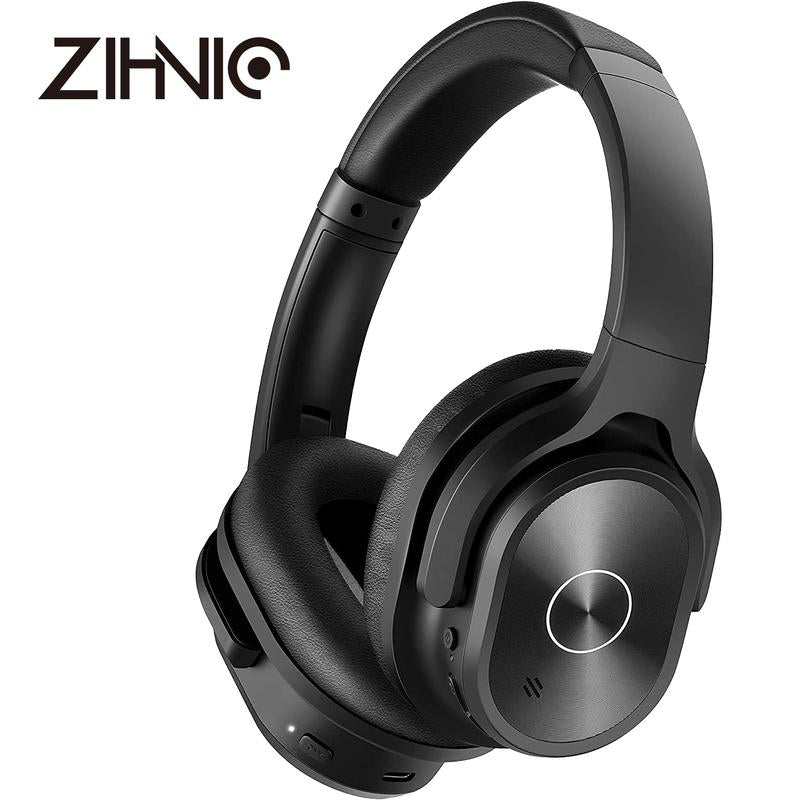 ZIHNIC PN9 Active Noise Cancellation Headphones,Wireless on Ear Bluetooth Headset, ,Foldable Earphones with Bulit-In Mic over Ear,12 Months Warranty,Multi-Color Optional Audio Earbud Electronic Folding Noise Cancelling