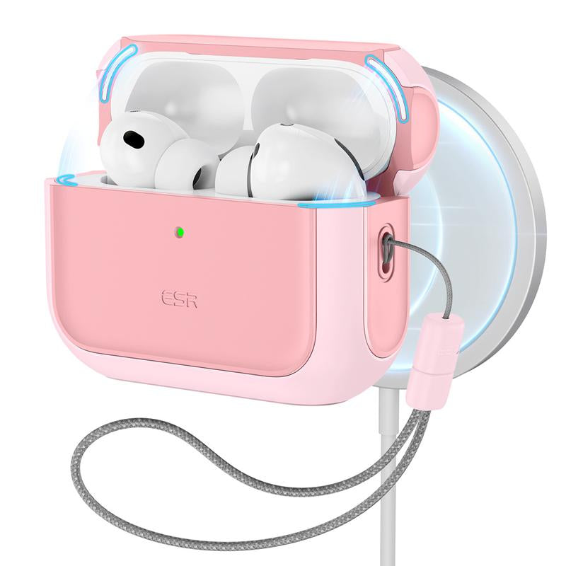 ESR for 2025 Airpods Pro 3 Case, Full Drop Protection Cover with Lanyard,Compatible with Magsafe,Stylish & Lightweight Airpods Accessories,Magsafe Charging, Protective Cover with Strong Magnet