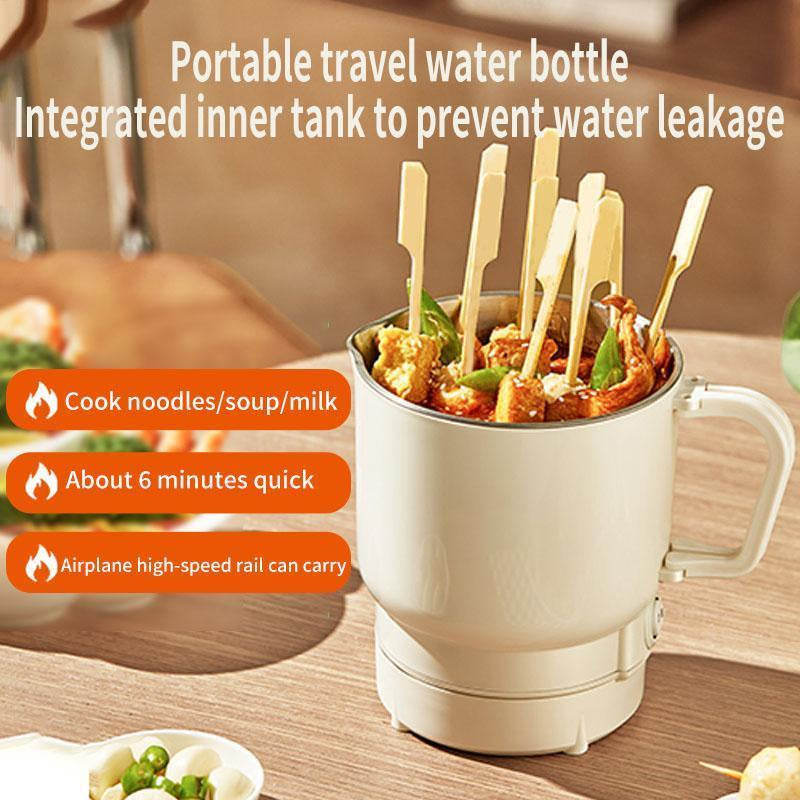 Portable Electric Kettle, Foldable Water Heater, Multifunction Stainless Steel Water Boiler, Household Kitchen Appliances for Home & Travel