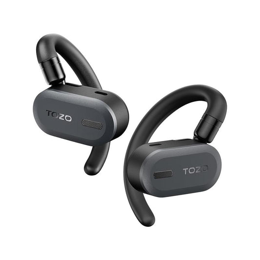 Tozo-Open Buds Lightweight True Open Ear Wireless Earbuds with Multi-Angle Adjustment Audio Earphones Sport Earbuds Headphones Electronic Headset Wireless Earphone App Control Open-Ear Headphone Fathersdaygift Black