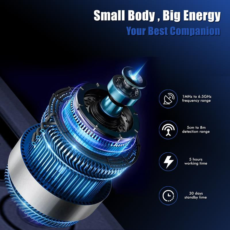Hidden Camera Detectors, Spy Camera Detector, Car GPS Tracker Detector, Bug Detector, RF Signal Detector, Listening Device Detector, 6 Levels Sensitivit, 4 Detection Modes, 30H Working Time for Travel, Car, Bathroom, Office, Hotel, Airbnb, Rental